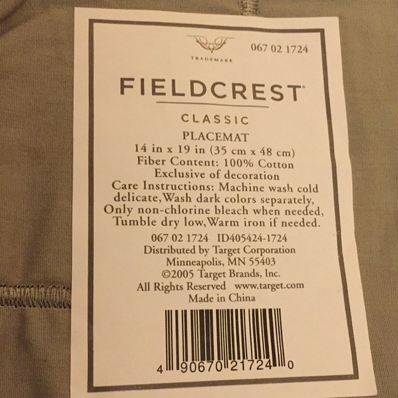 Fieldcrest Classic Placemats (Set of 5) - Picture 12 of 13